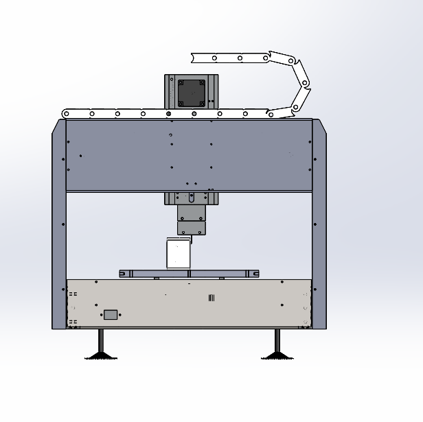 双排镭雕机总装图